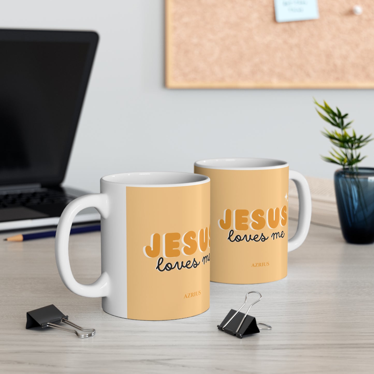 Jesus Loves Me Mug (Orange) | Christian Mug