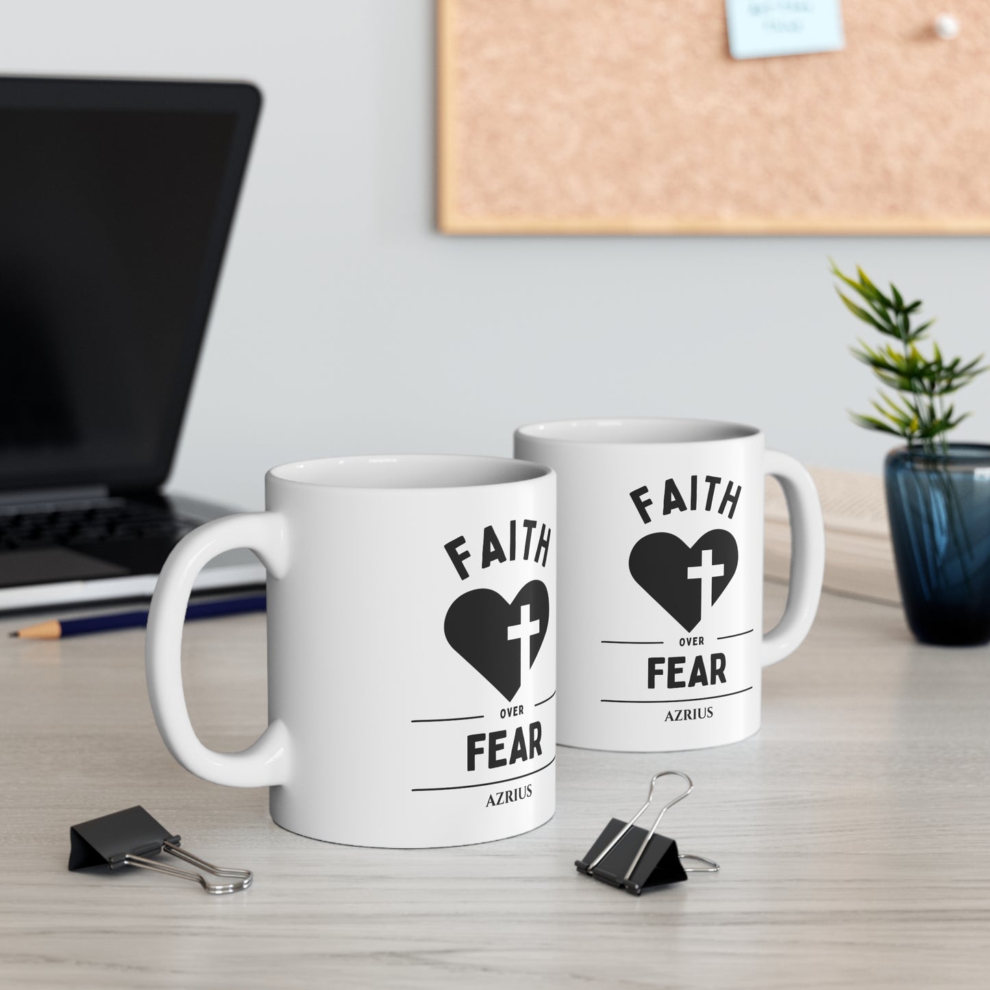 Faith Over Fear Mug | Christian Mug
