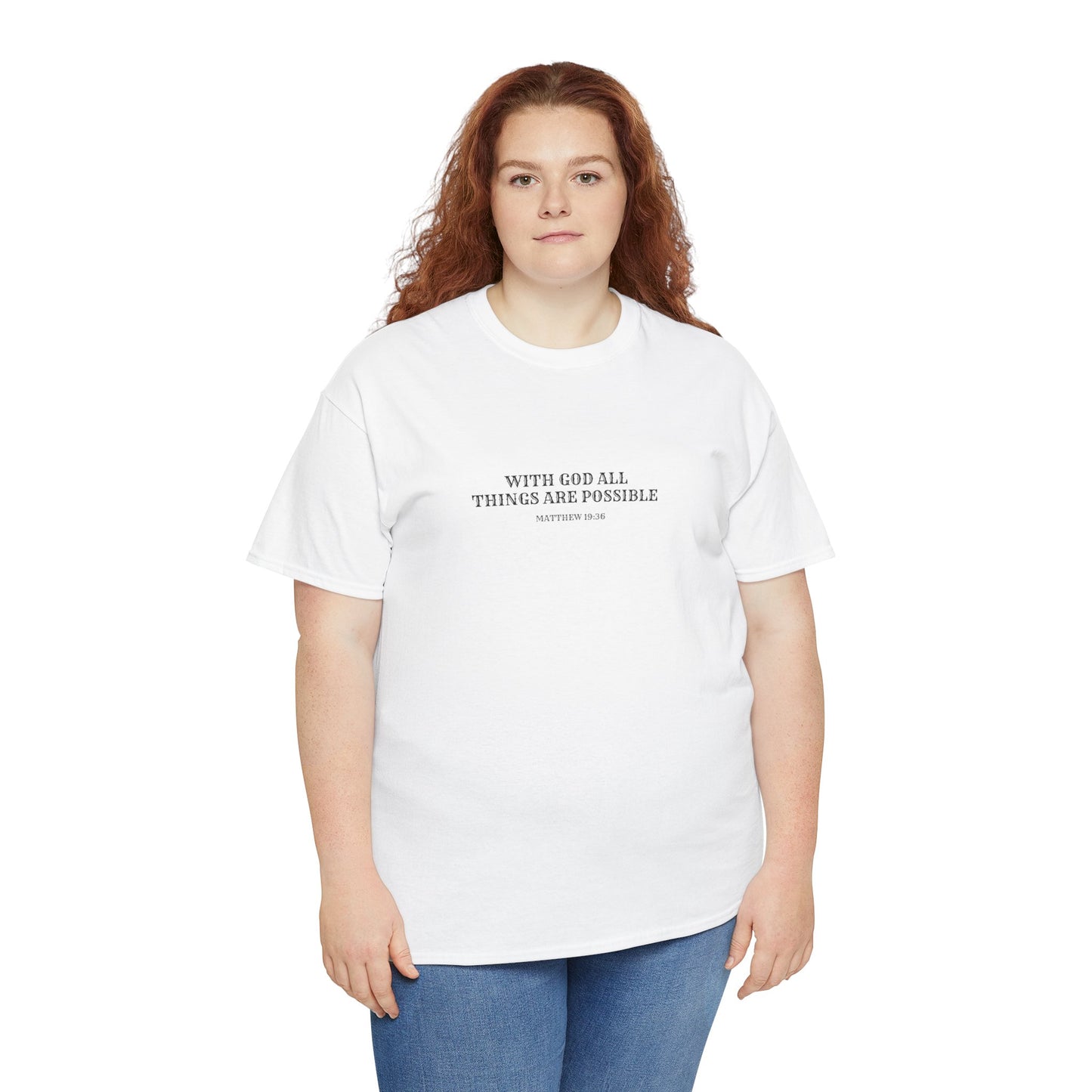 With God All Things Are Possible | Christian T-shirt
