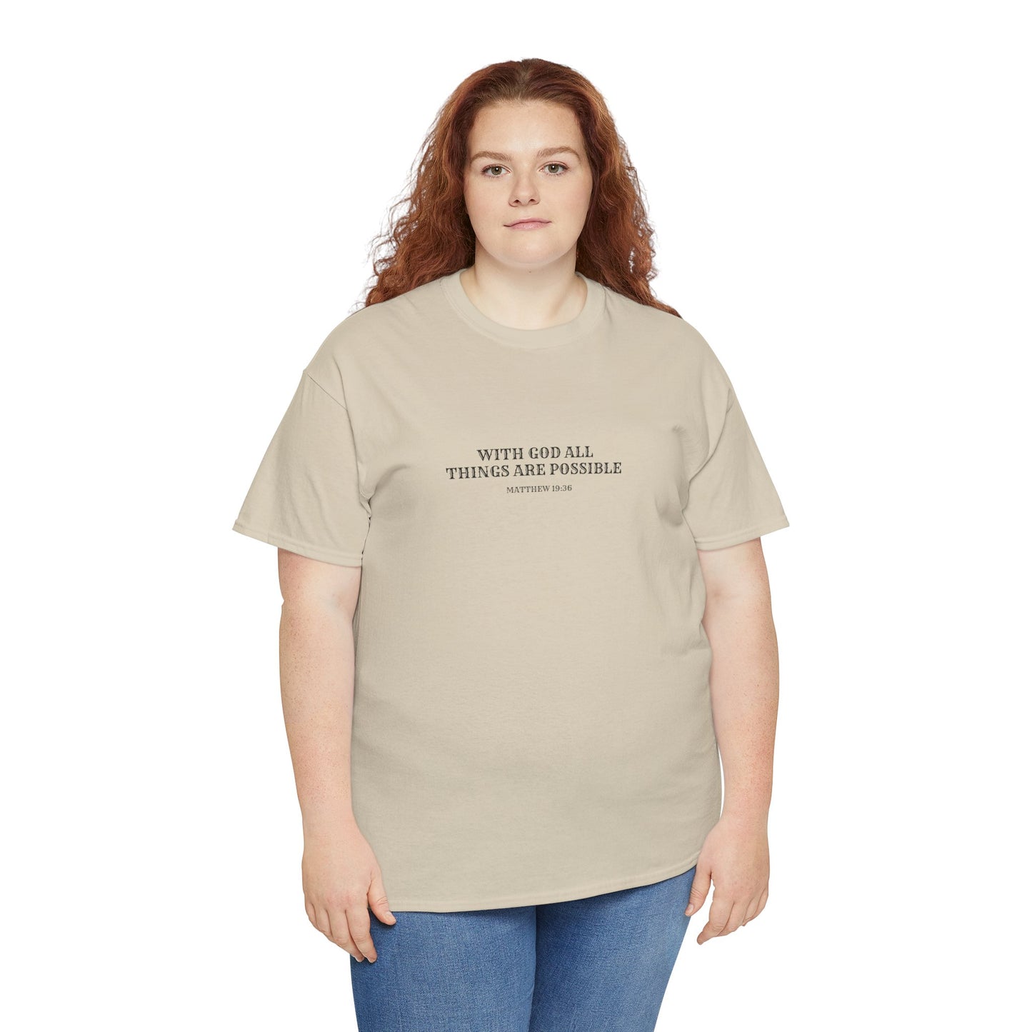 With God All Things Are Possible | Christian T-shirt