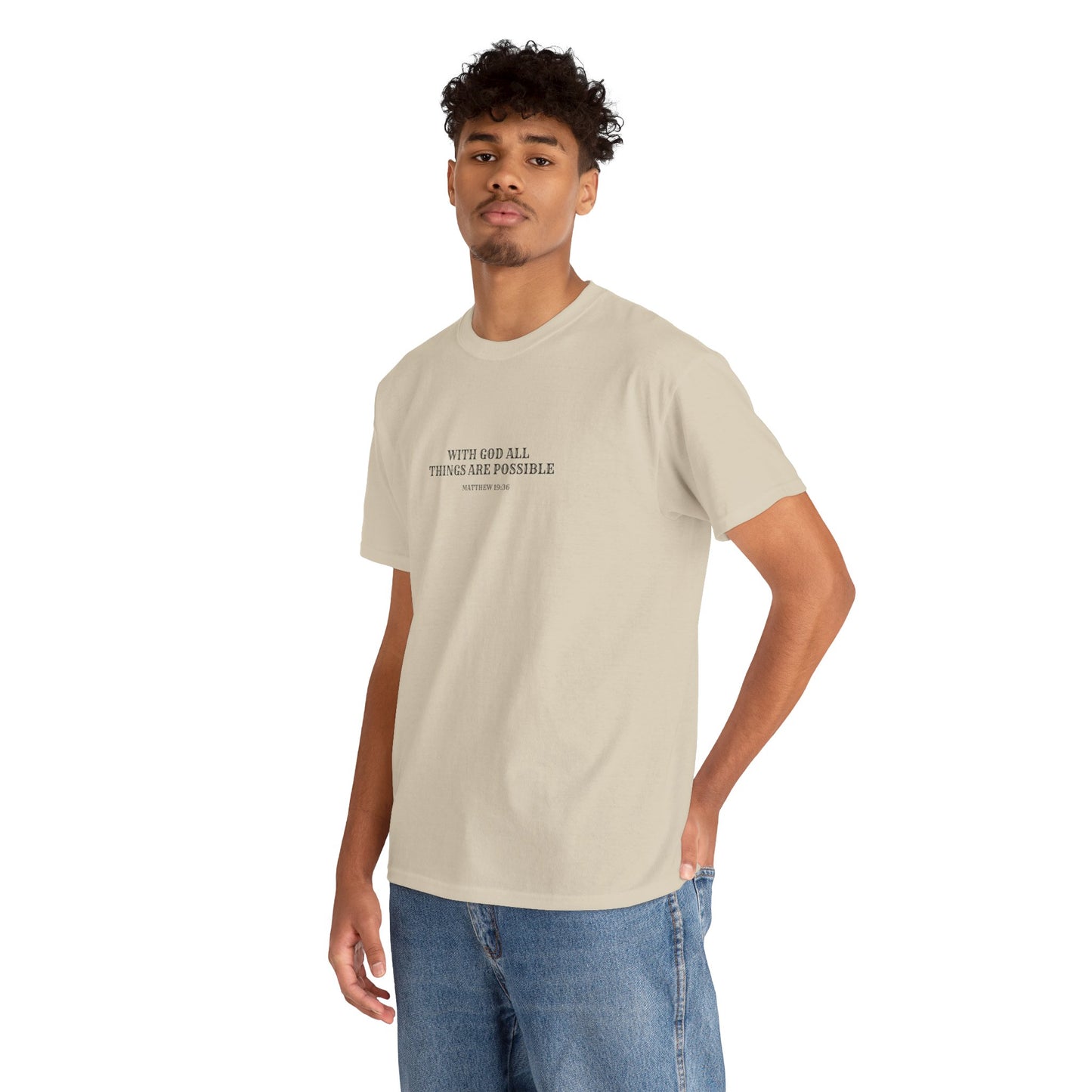 With God All Things Are Possible | Christian T-shirt