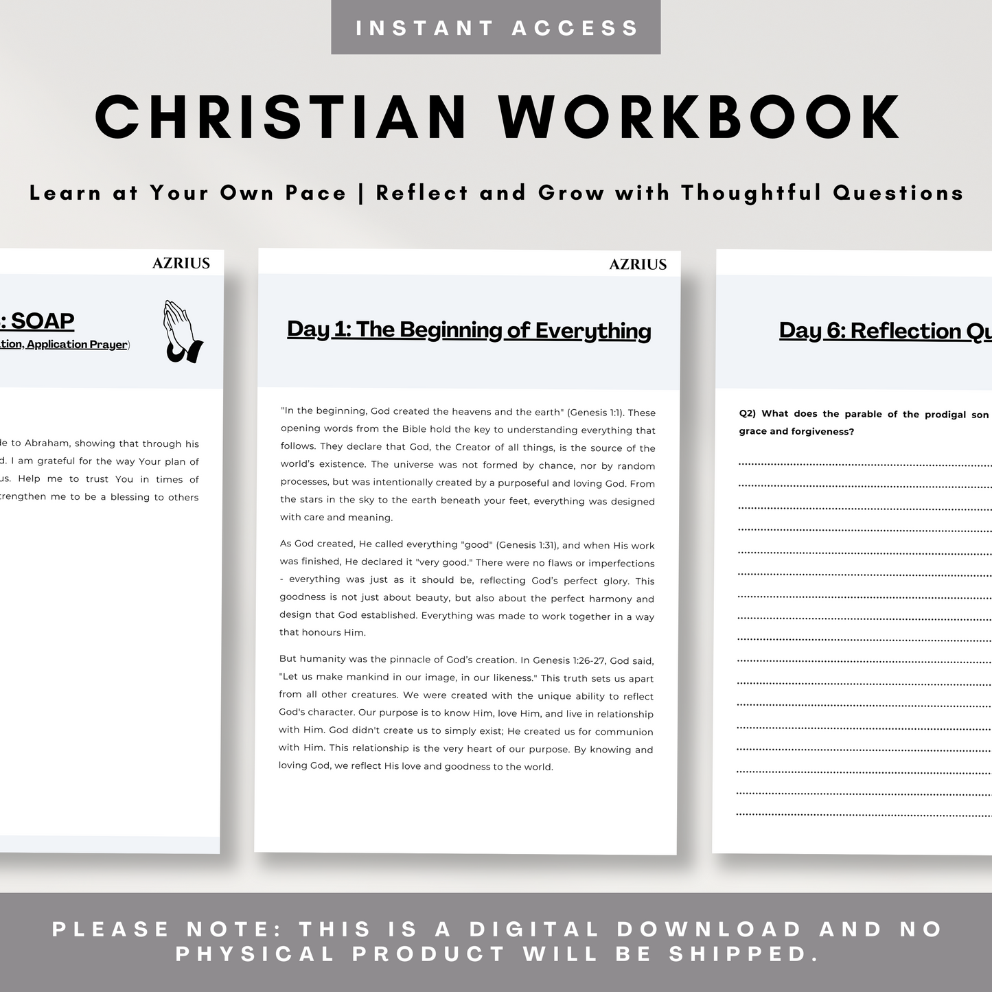Christianity for Beginners - Christian Workbook