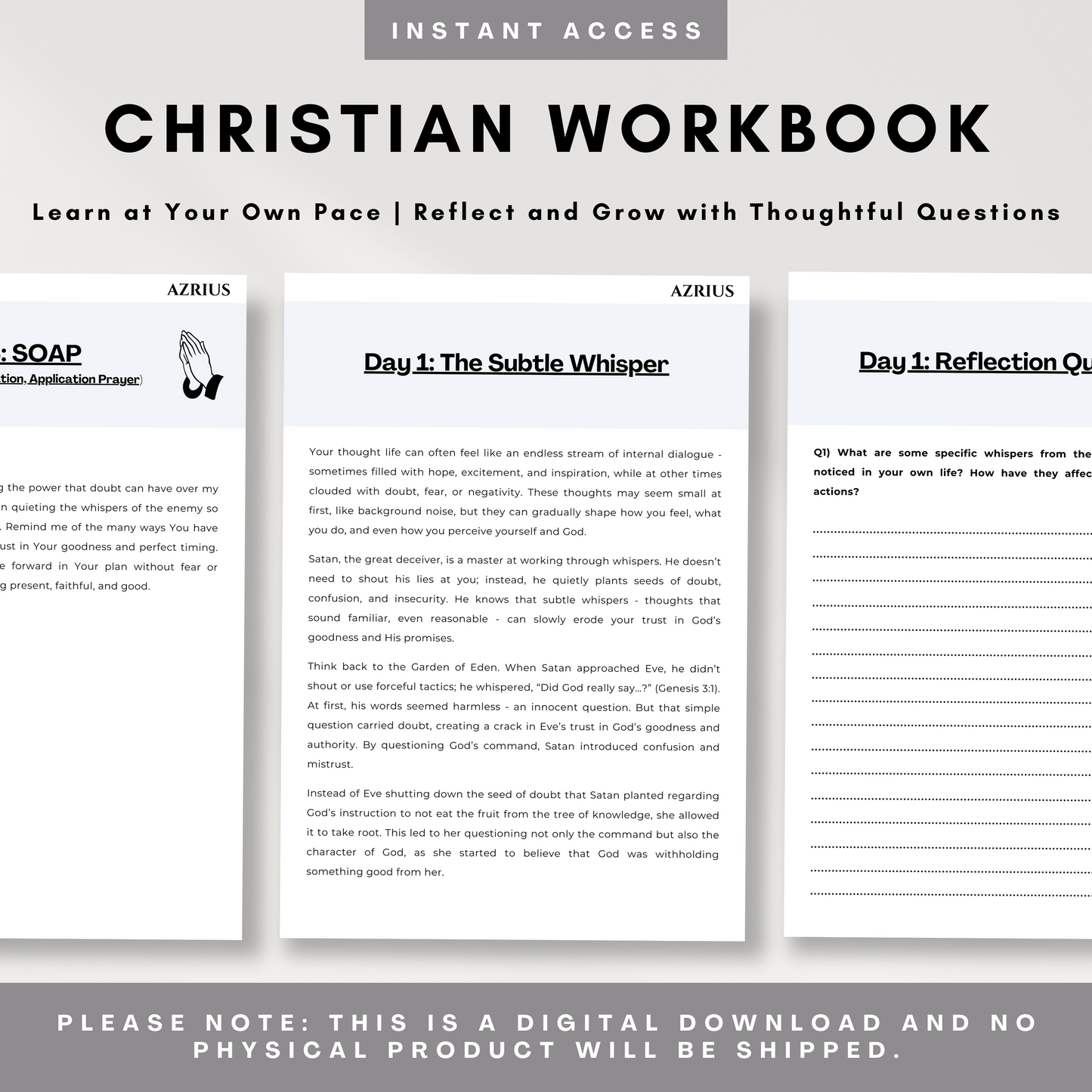 The Thought Life - Christian Workbook
