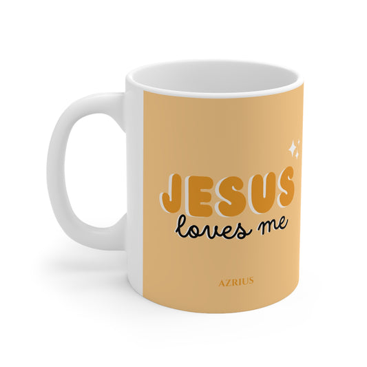 Jesus Loves Me Mug (Orange) | Christian Mug