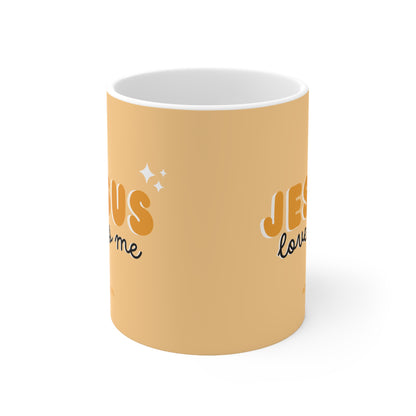 Jesus Loves Me Mug (Orange) | Christian Mug