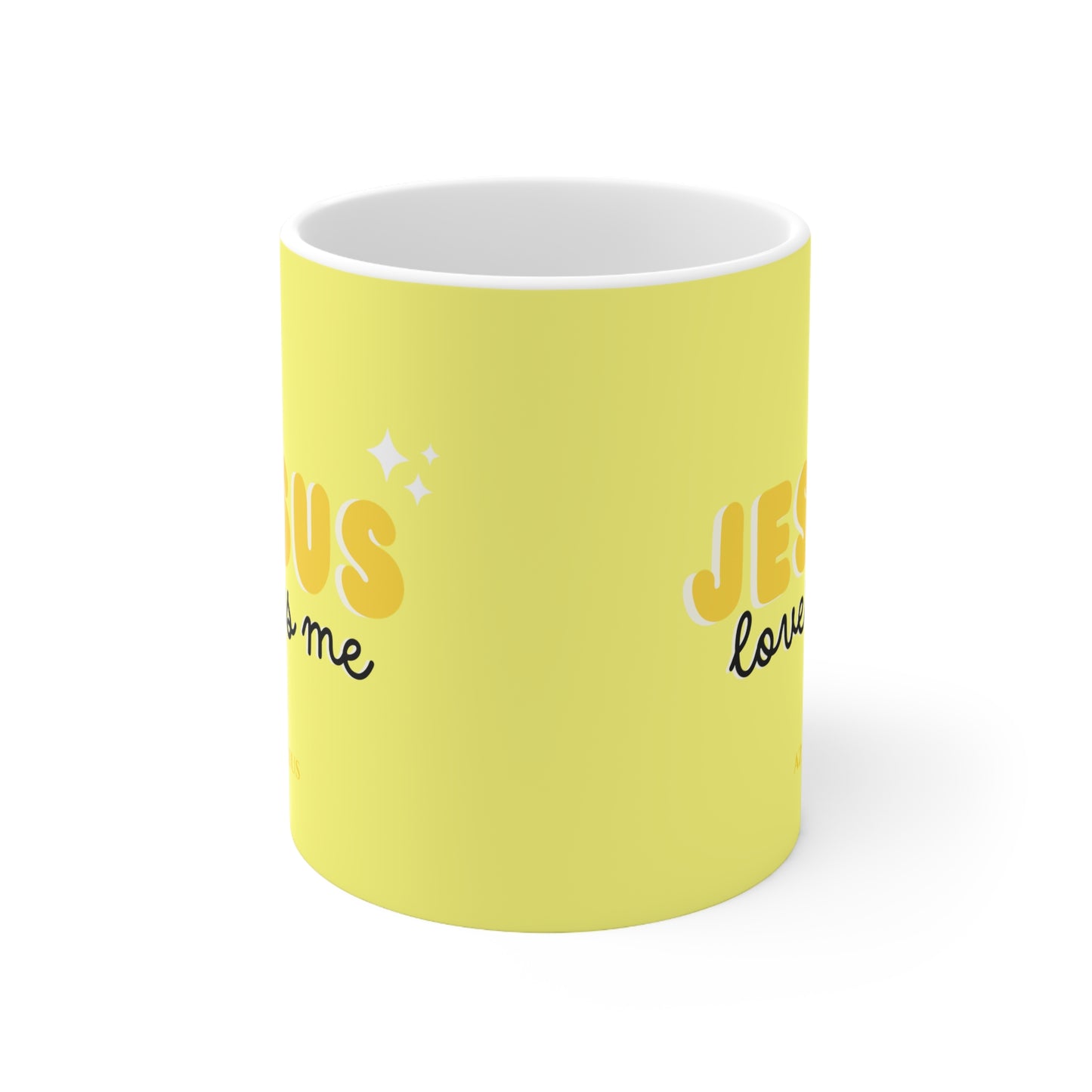 Jesus Loves Me Mug (Yellow) | Christian Mug