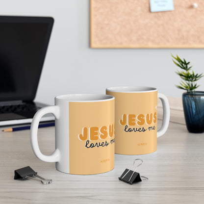 Jesus Loves Me Mug (Orange) | Christian Mug