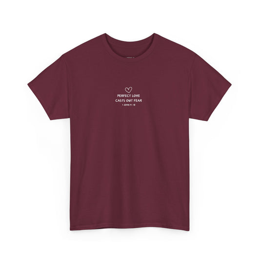 Perfect Love Casts Out Fear | Women's Christian T-shirt