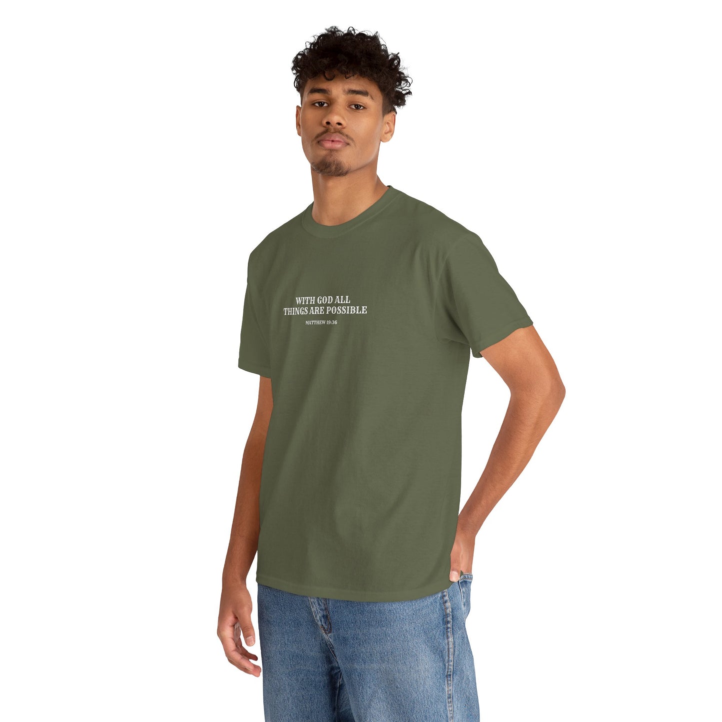 With God All Things Are Possible | Christian T-shirt