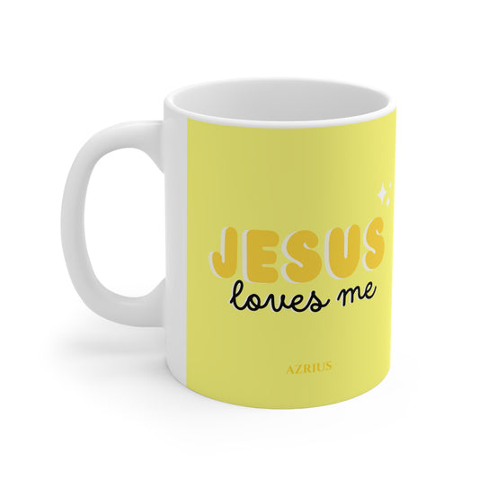 Jesus Loves Me Mug (Yellow) | Christian Mug