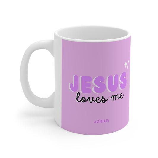 Jesus Loves Me Mug (Purple) | Christian Mug