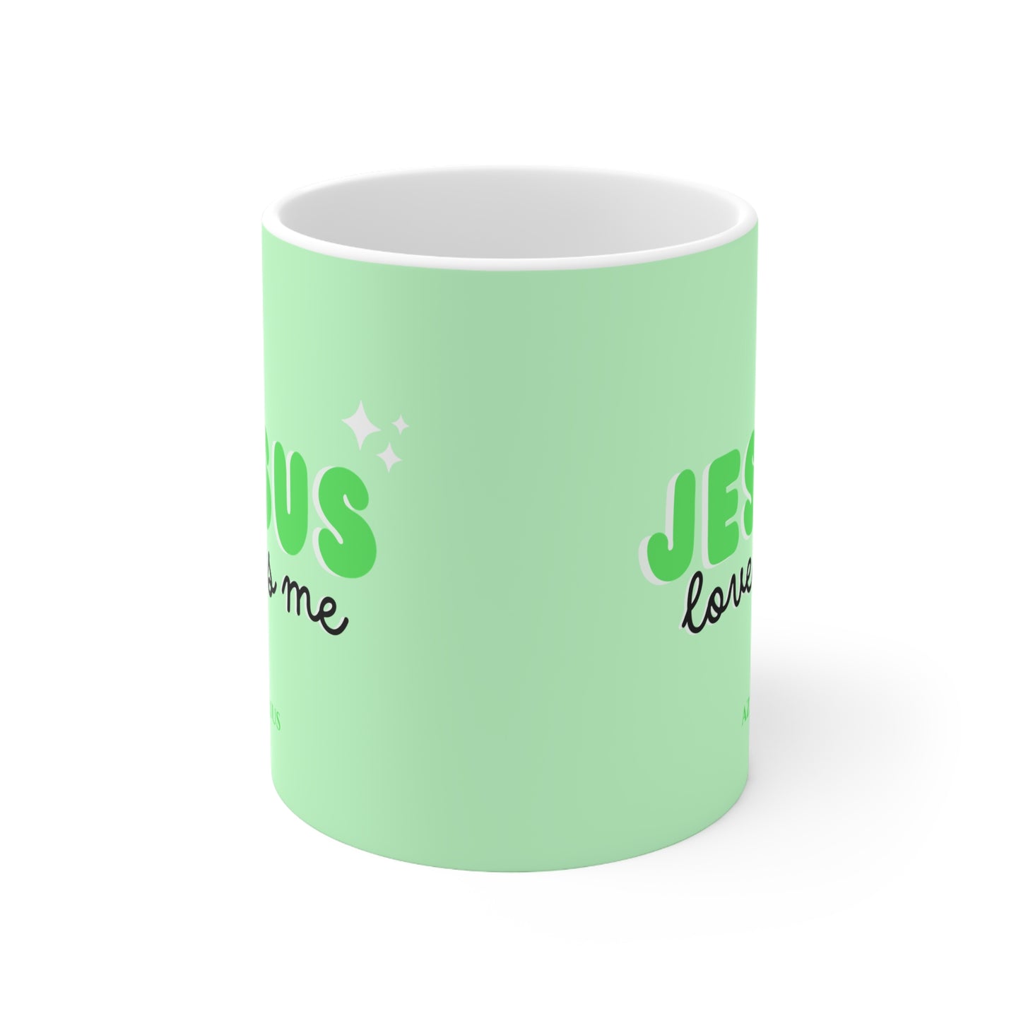 Jesus Loves Me Mug (Green) | Christian Mug