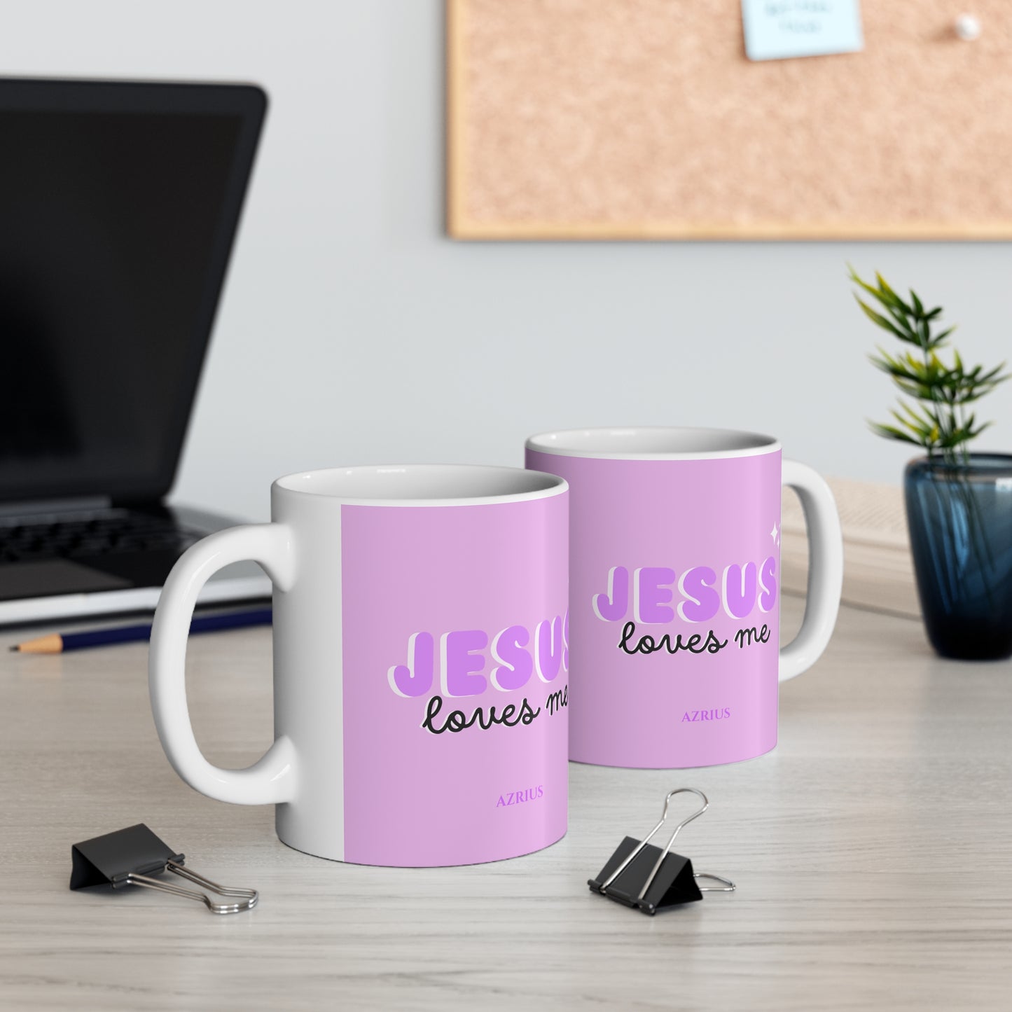 Jesus Loves Me Mug (Purple) | Christian Mug