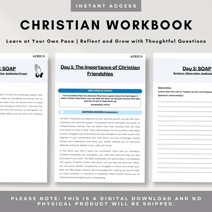 Cultivating Christian Friendships - Christian Workbook