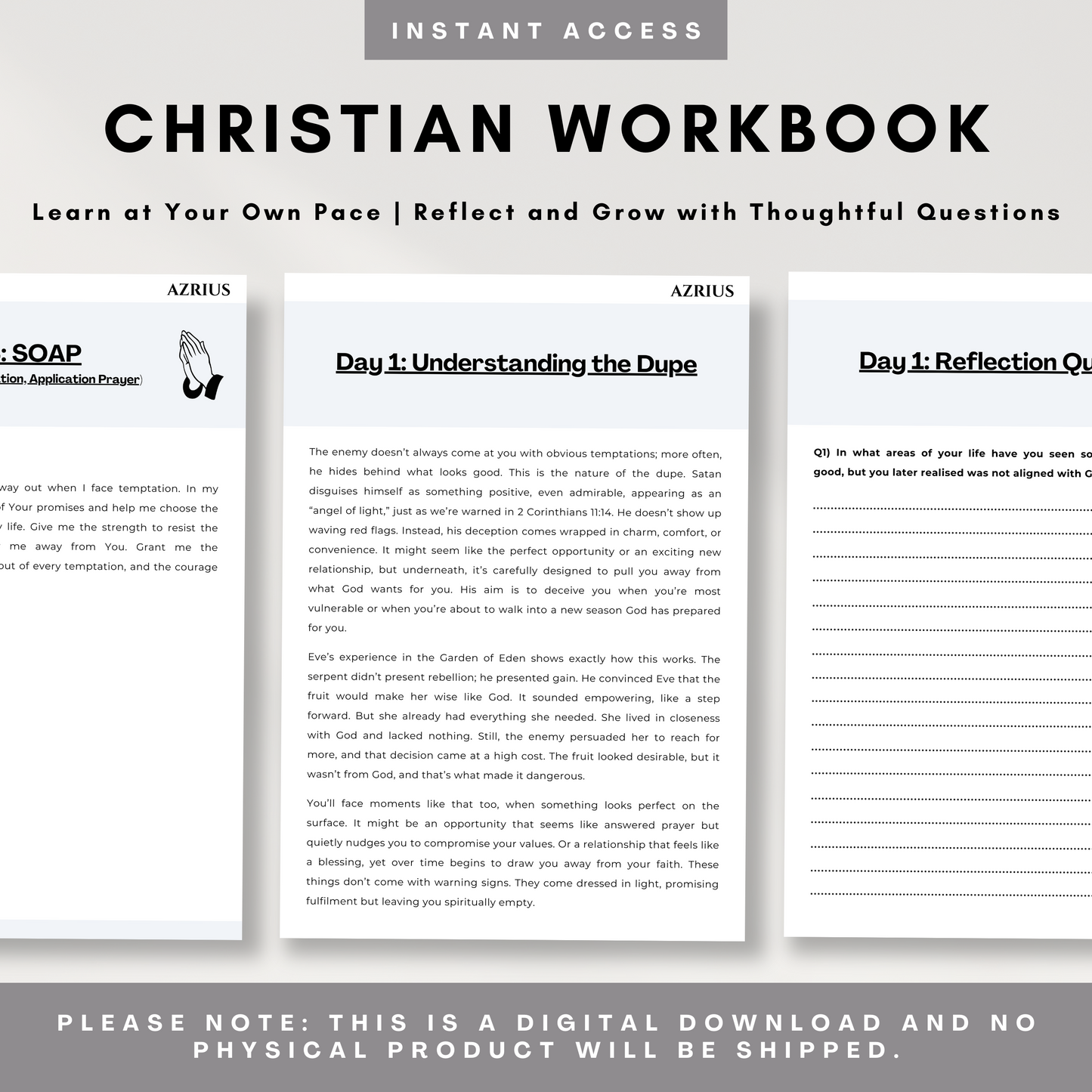Don't Fall for the Dupe - Christian Workbook
