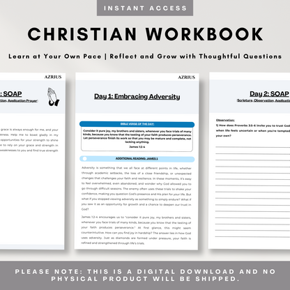 Handling Adversity - Christian Workbook