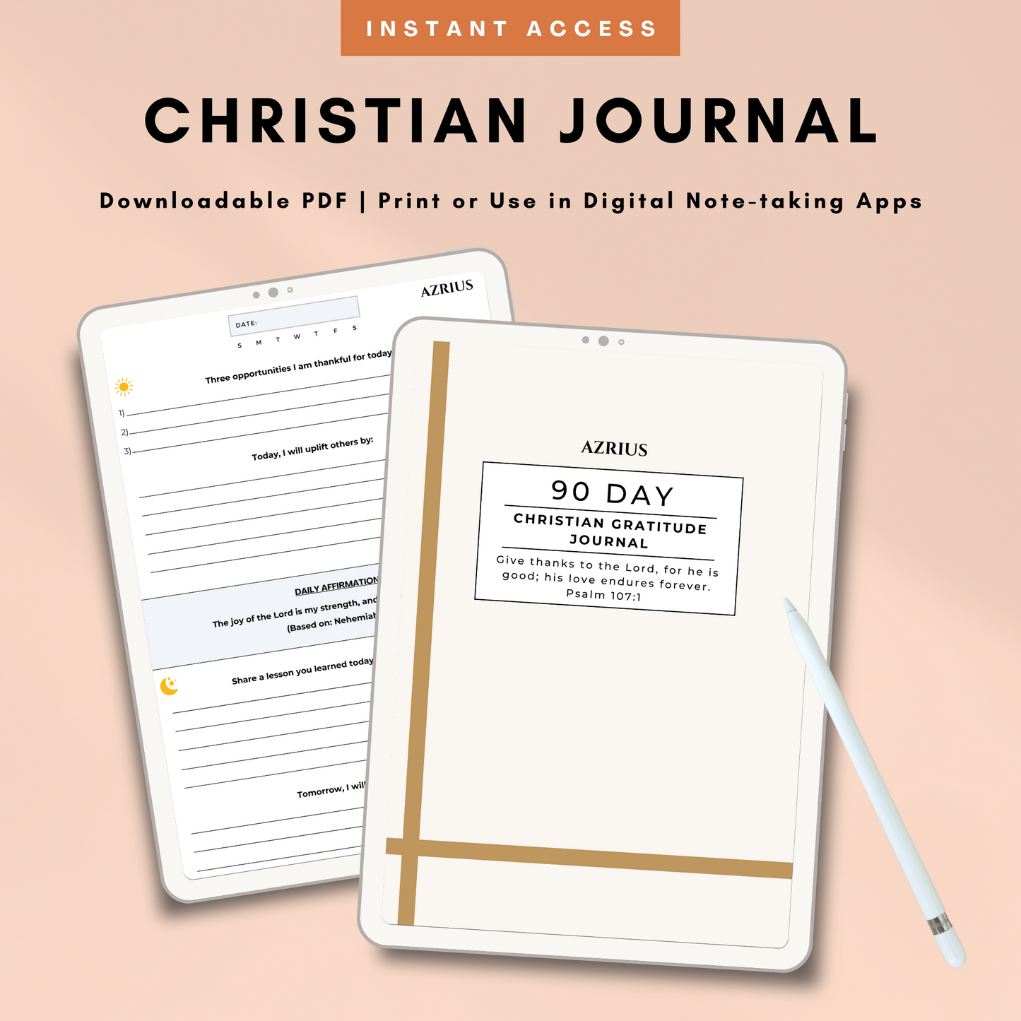 90 Day Christian Gratitude Journal