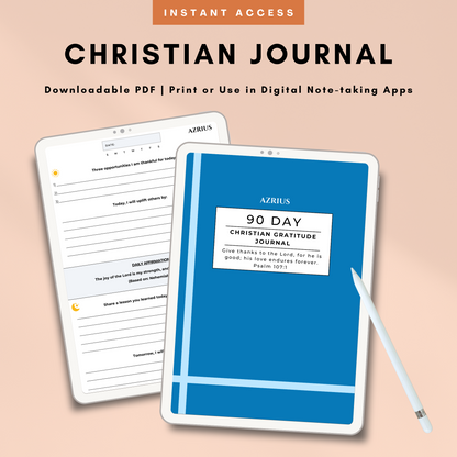 90 Day Christian Gratitude Journal