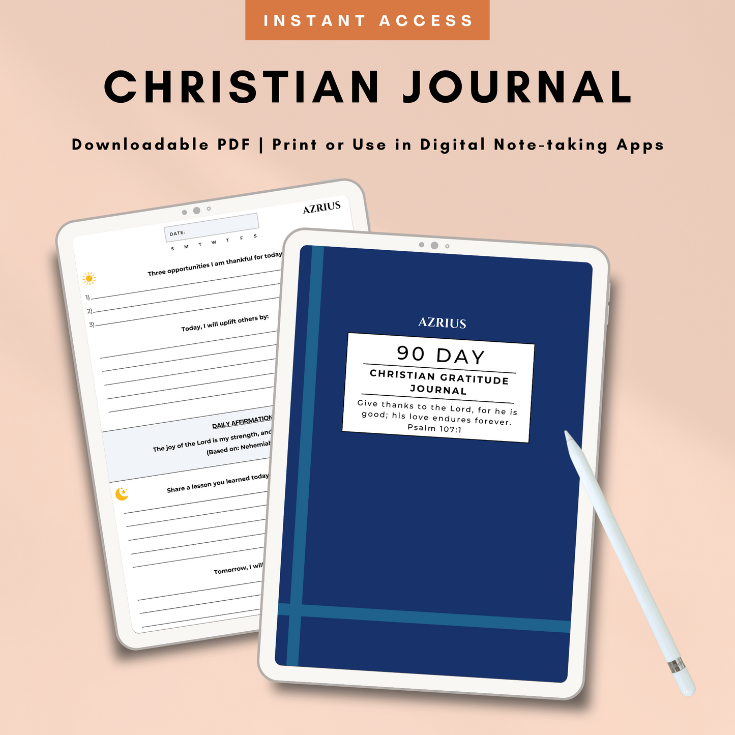 90 Day Christian Gratitude Journal