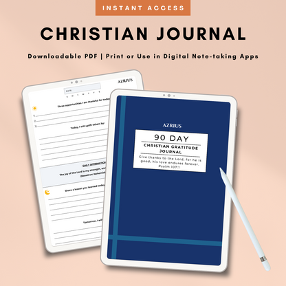 90 Day Christian Gratitude Journal