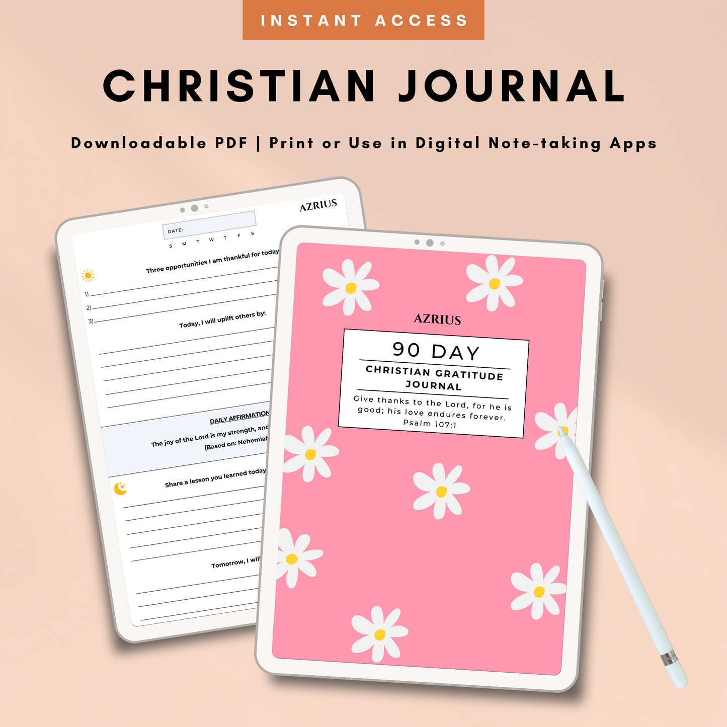 90 Day Christian Gratitude Journal