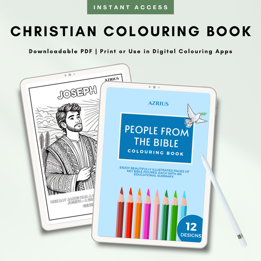 People from the Bible - Christian Colouring Book