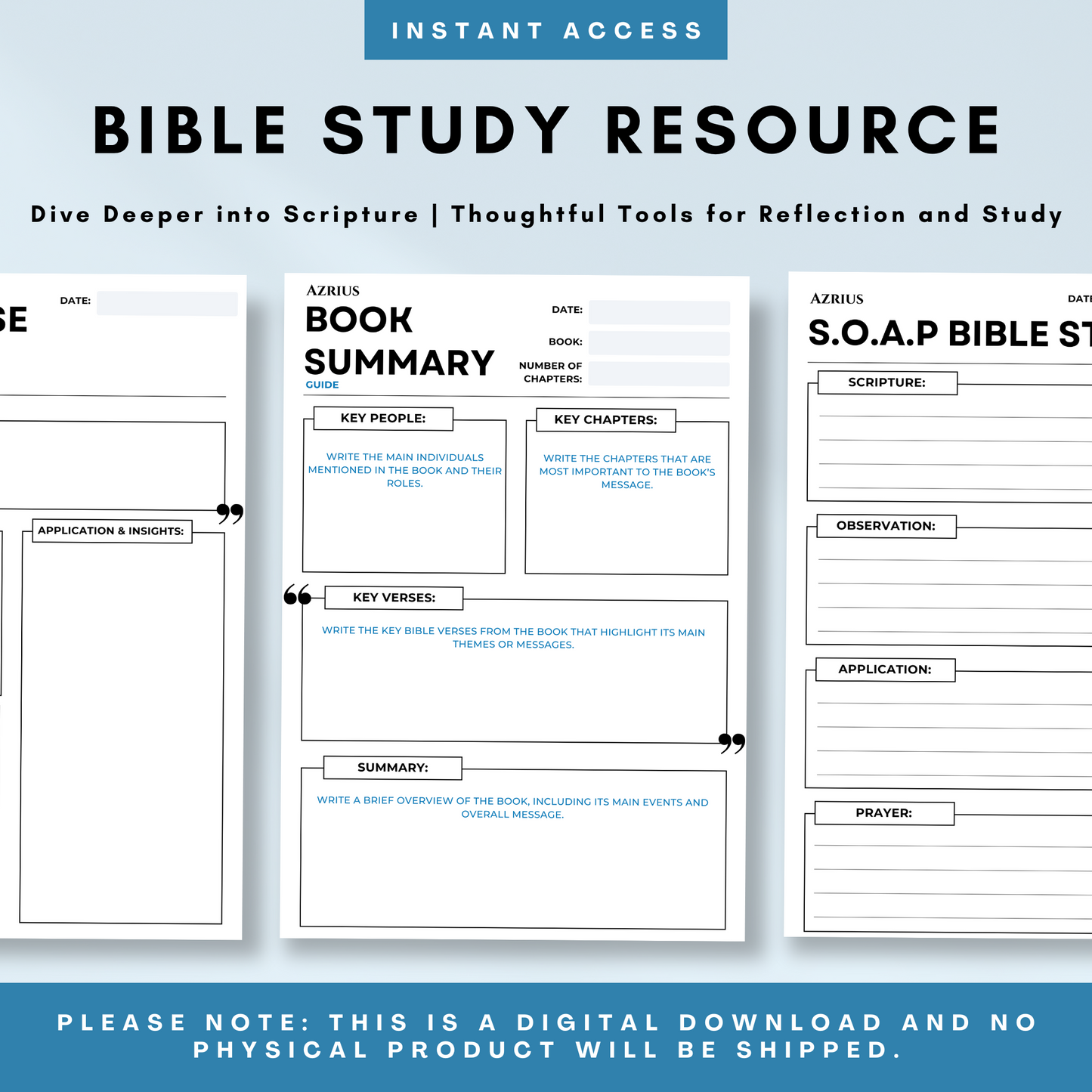 Bible Study Templates Bundle